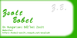 zsolt bobel business card